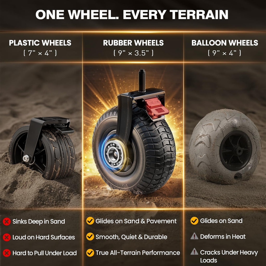 All-Terrain Wagon with Pneumatic Rubber Wheels M331375