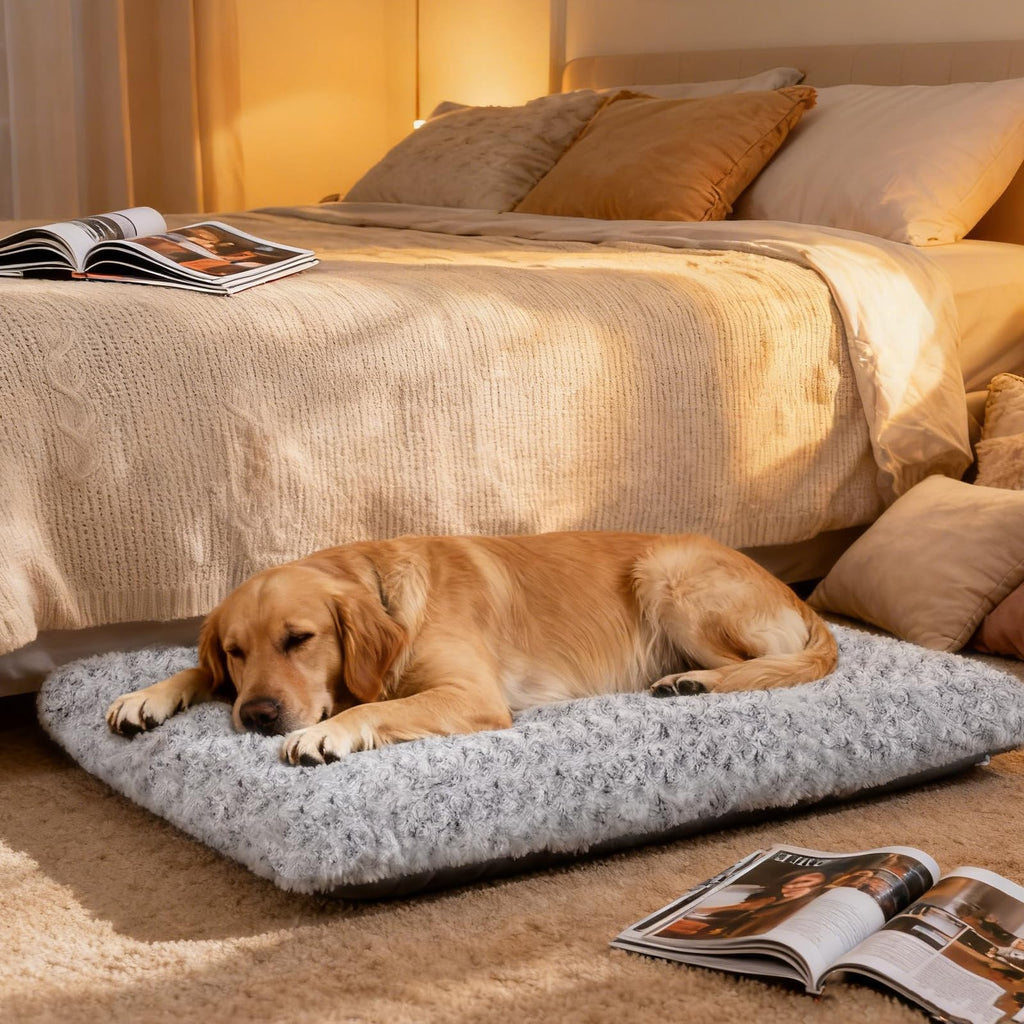 Large Washable Plush Dog Bed F7310