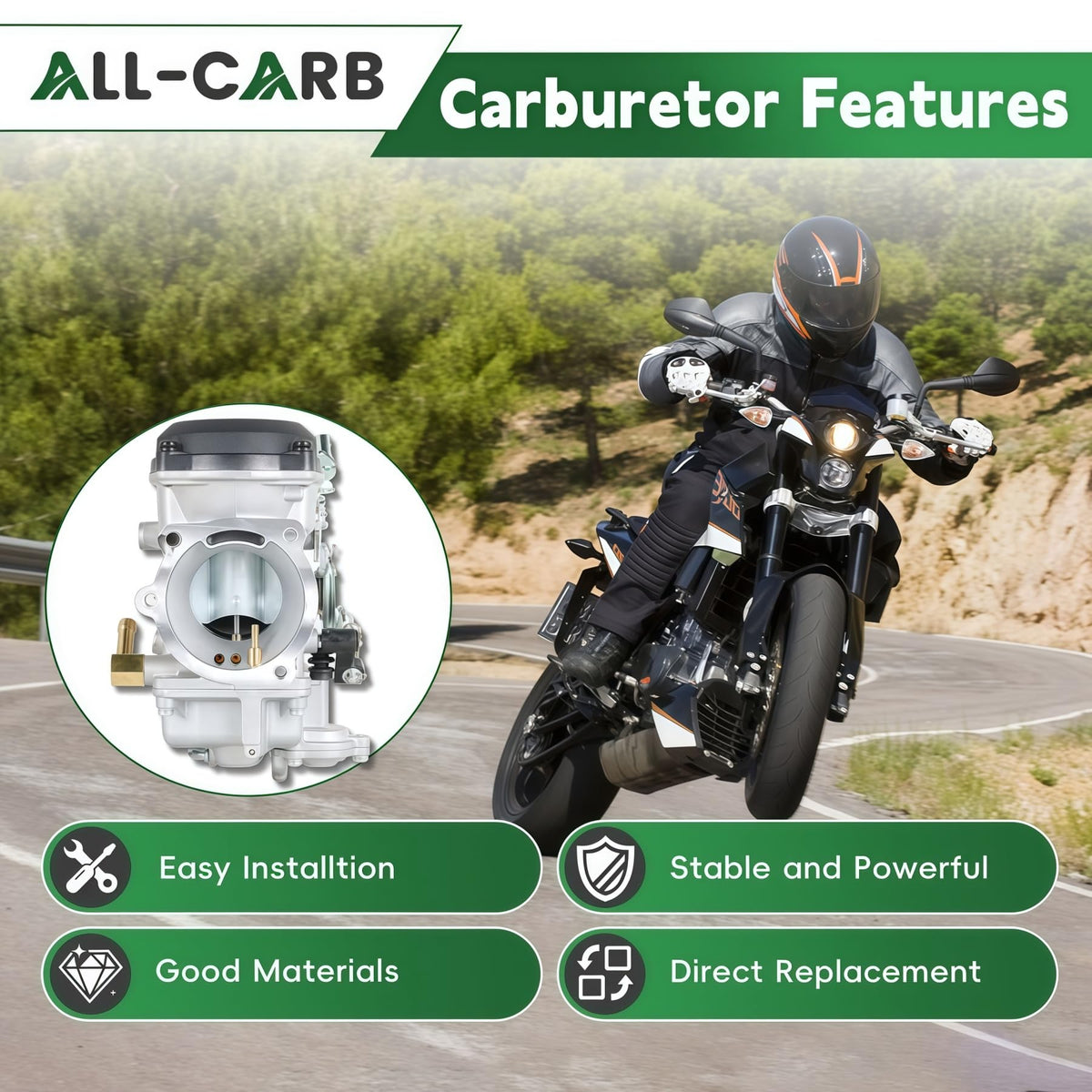 Carburetor 40MM Replacement N39881