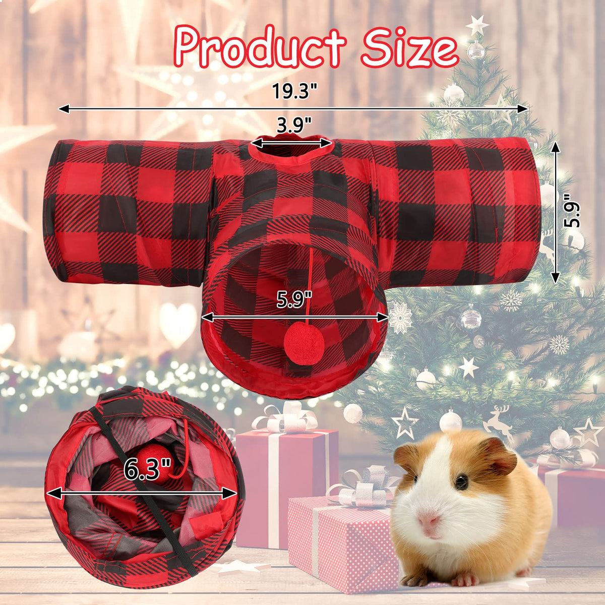 5.9" Collapsible 3 Way Small Animal Tunnel Z379