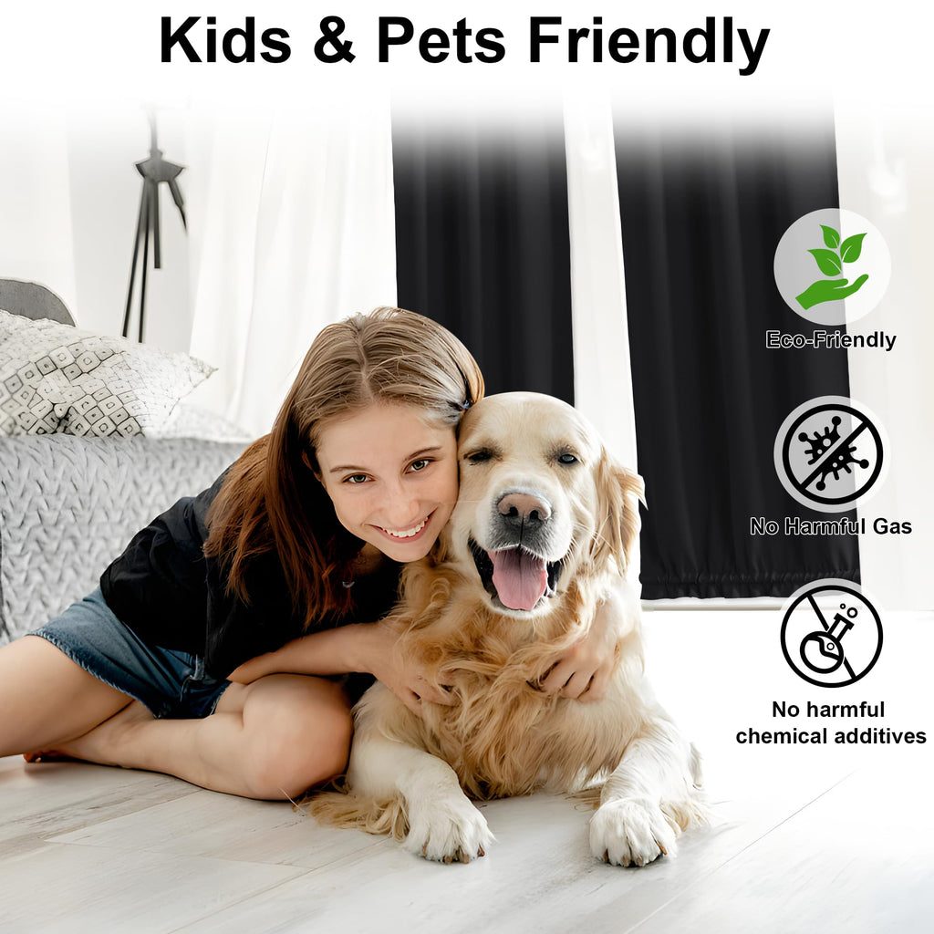 100% Blackout French Door Curtain Z440569