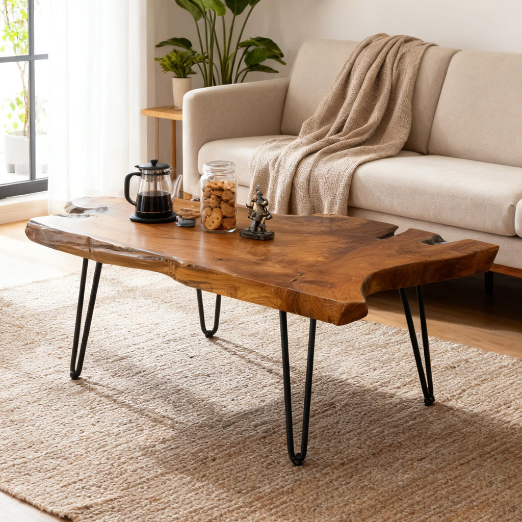 Live Edge Solid Wood Coffee Table Y327937