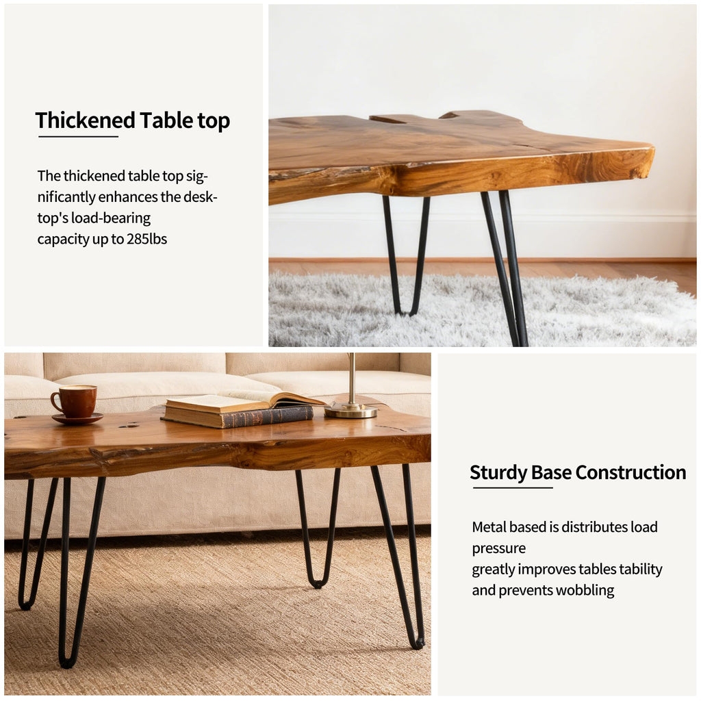 Live Edge Solid Wood Coffee Table Y327937