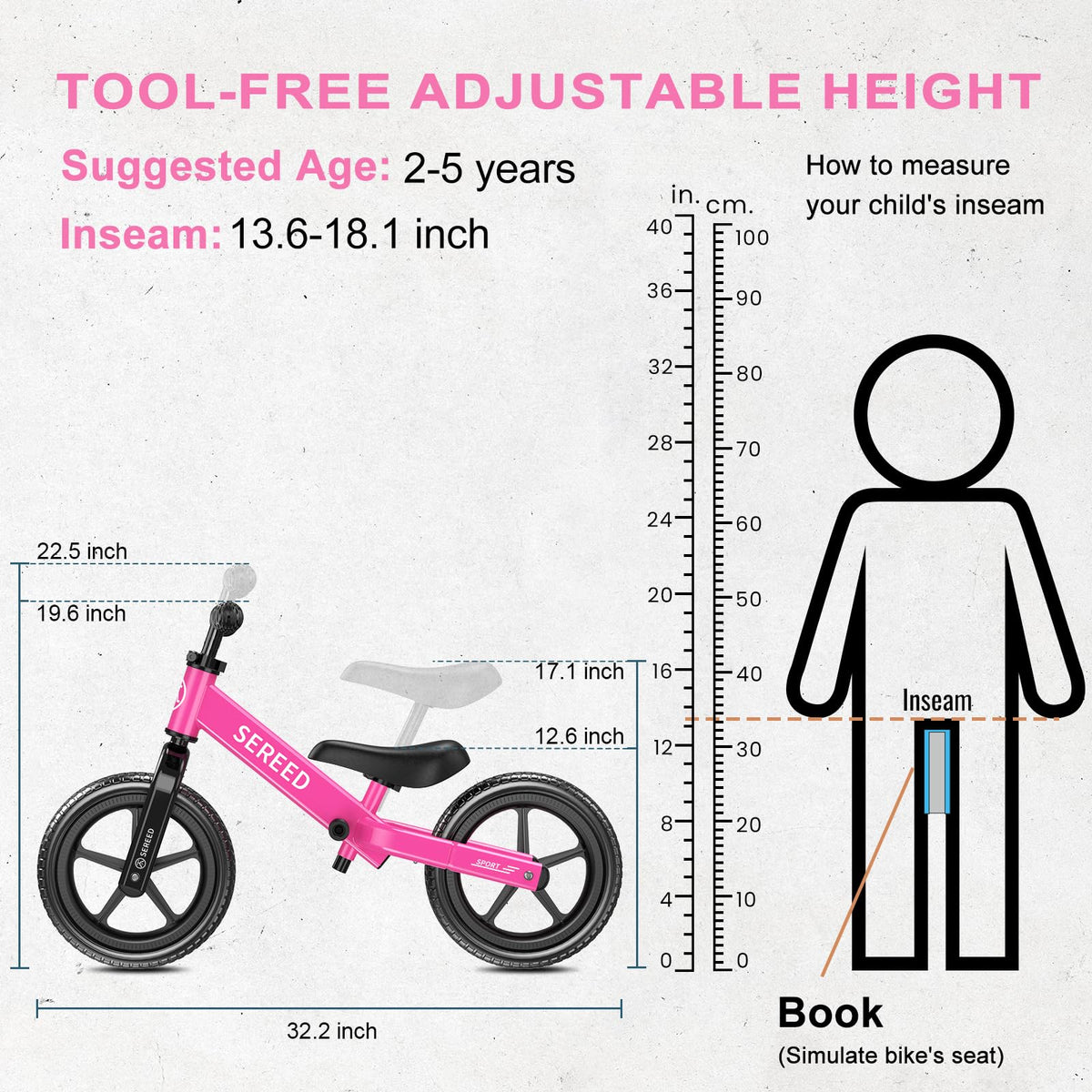 Adjustable Toddler Balance Bike U841