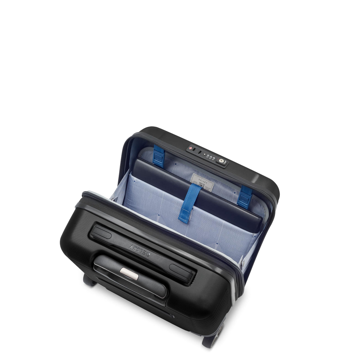 Black Underseat Carry-On Hardside Luggage Y30919