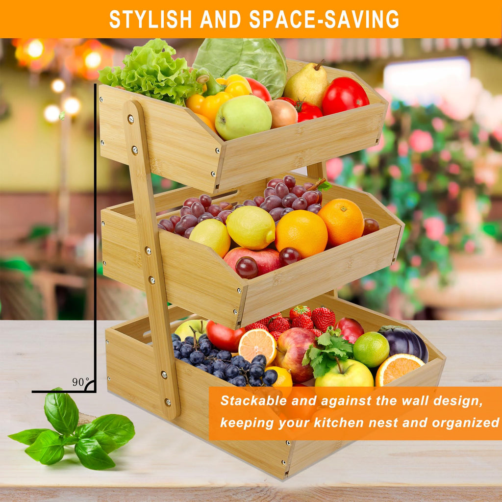 3 Tier Bamboo Fruit Basket C98515