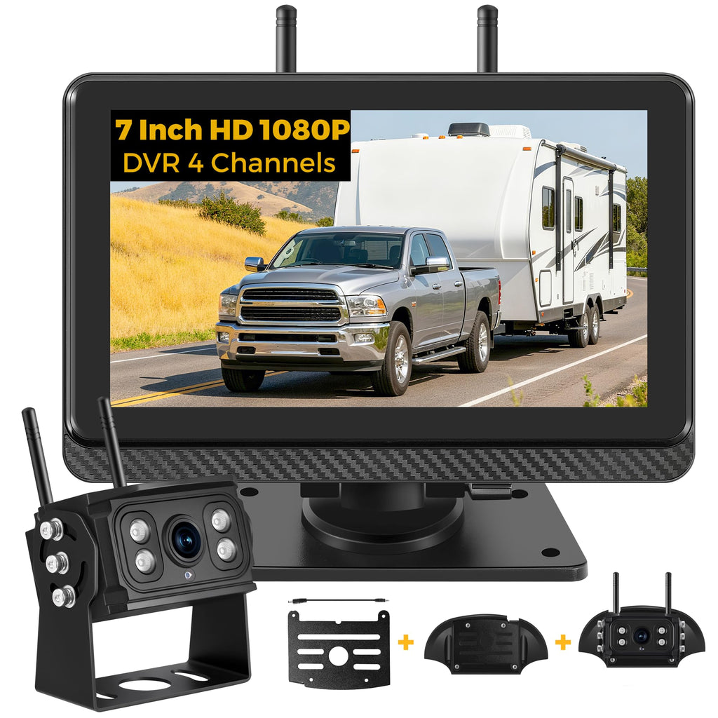 Wireless Backup Camera with 7" Monitor and 1080P Camera L206363