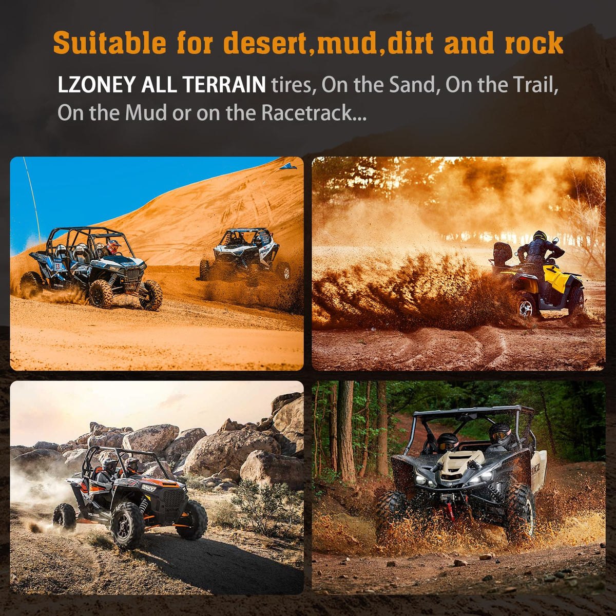 19x7-8 All-Terrain ATV UTV Tires 2 PCS O437