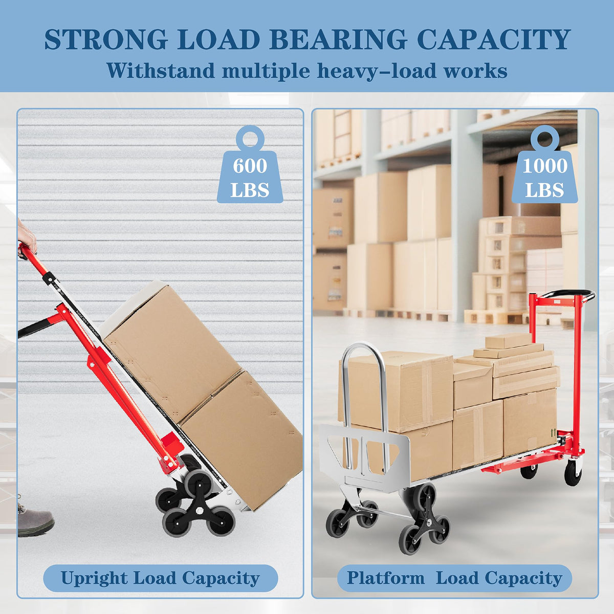1000 lb Aluminum Steel Convertible Hand Truck S880