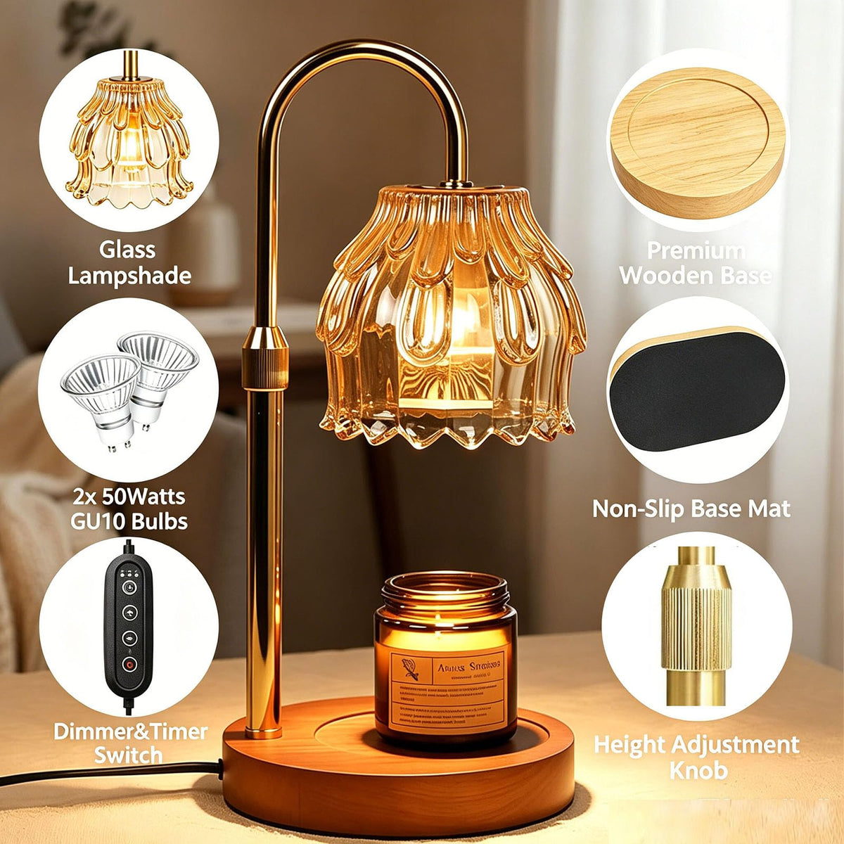 Candle Warmer Lamp with Timer T17907
