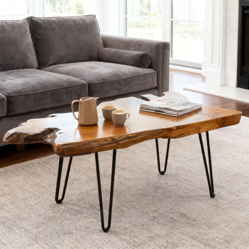 Live Edge Solid Wood Coffee Table Y327937