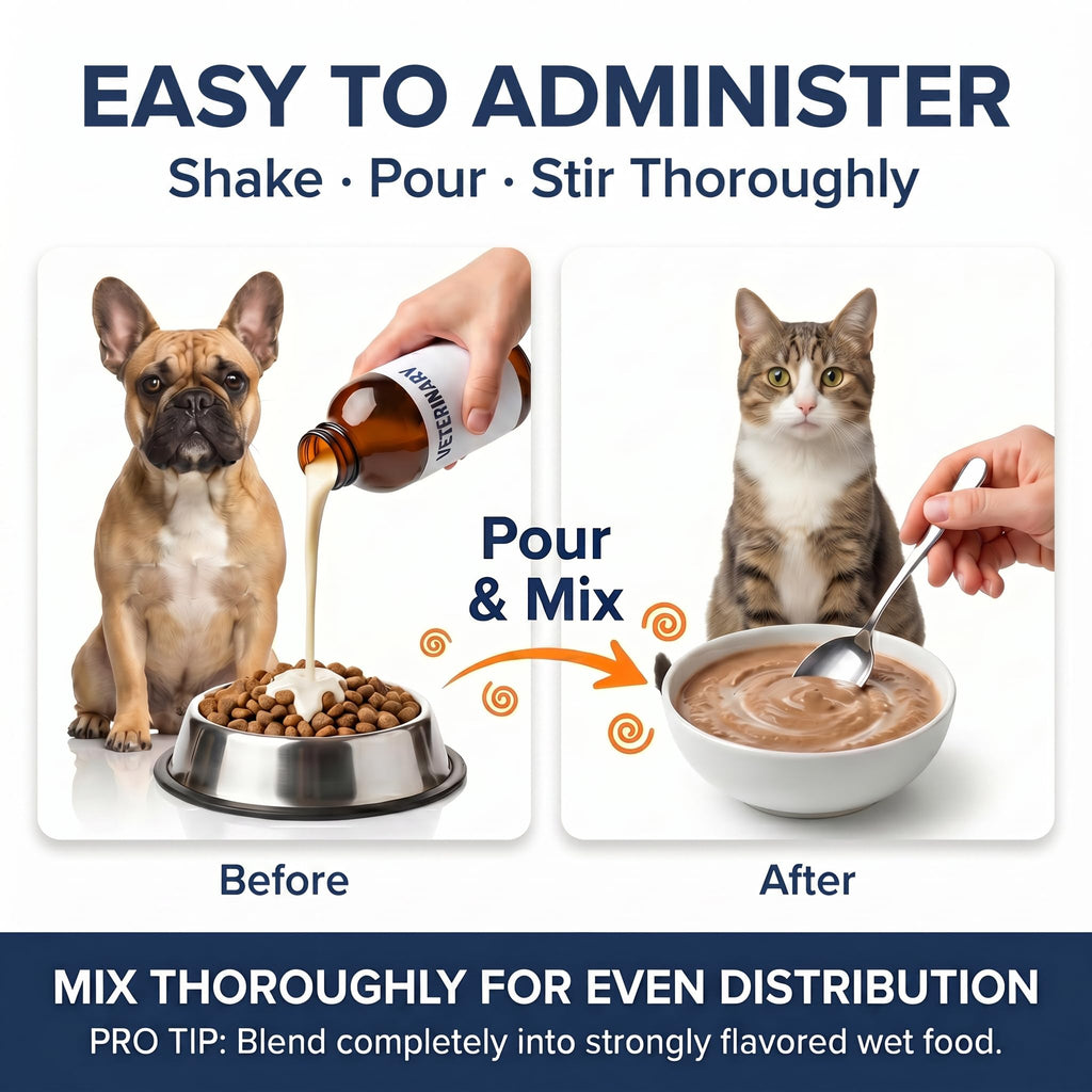 Praziquantel & Pyrantel Liquid Dewormer for Dog and Cat 3.4 fl oz H7892