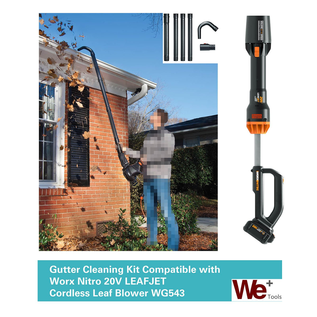 Gutter Cleaning Kit Extension Wand 11ft Reach R6028