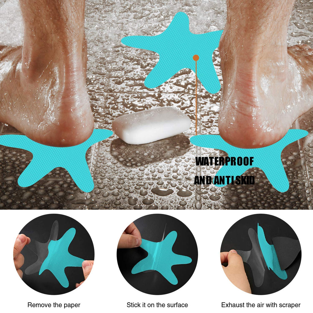Blue Non Slip Bathtub Stickers 24PCS H6367
