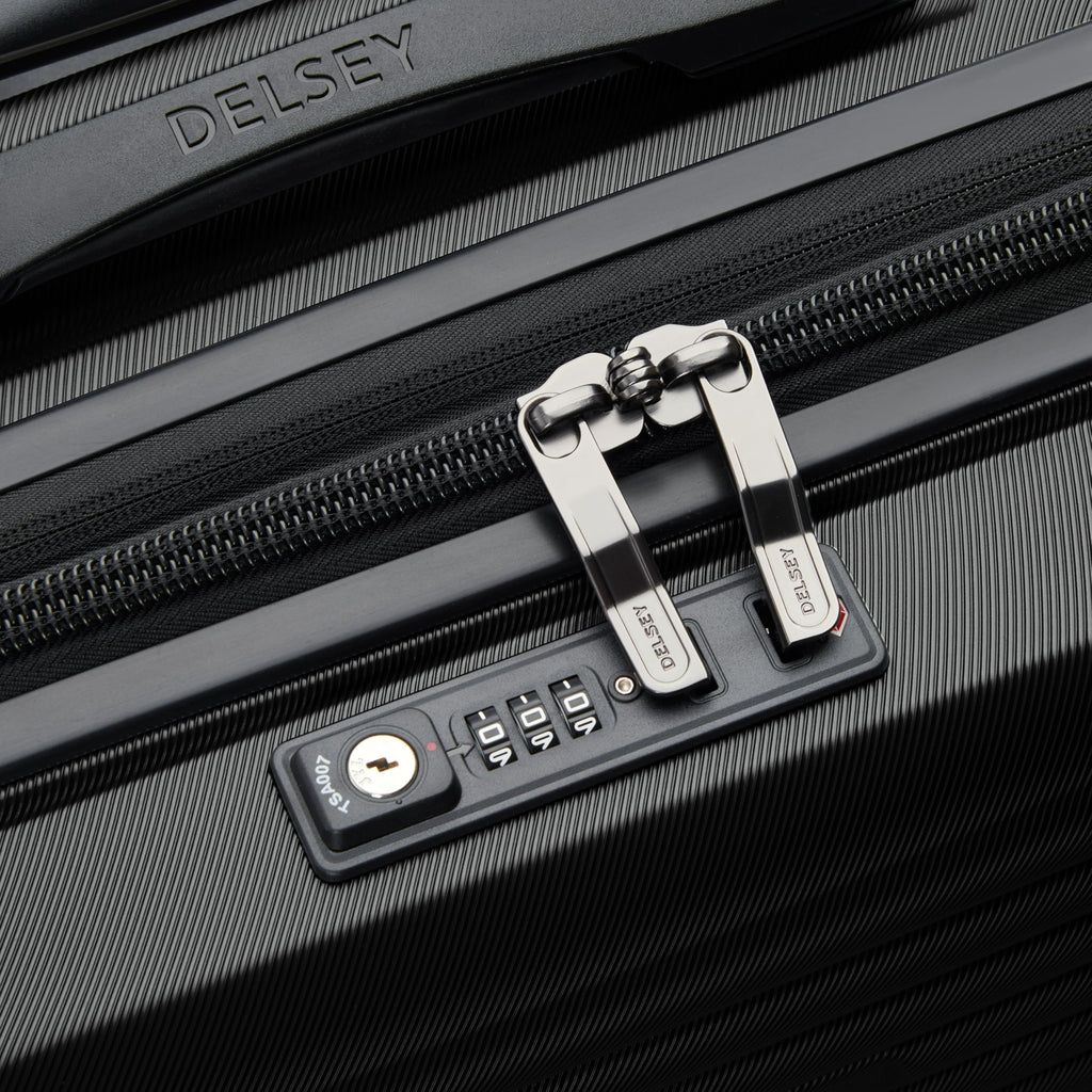 Black Underseat Carry-On Hardside Luggage Y30919