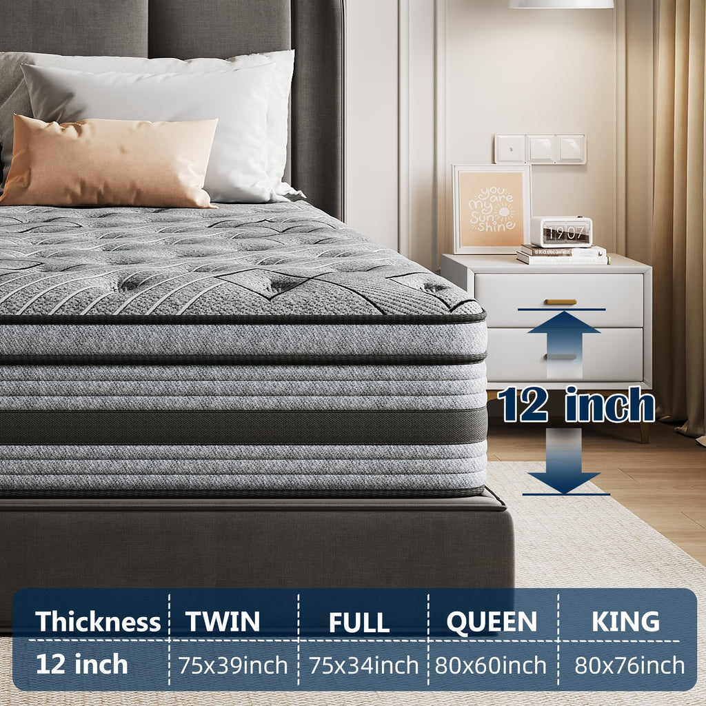 Queen Size Hybrid Memory Foam Mattress M547