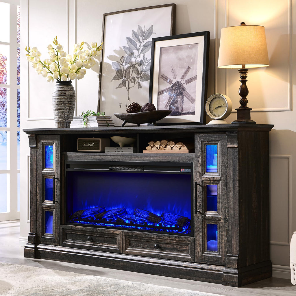 70" Fireplace TV Stand H859