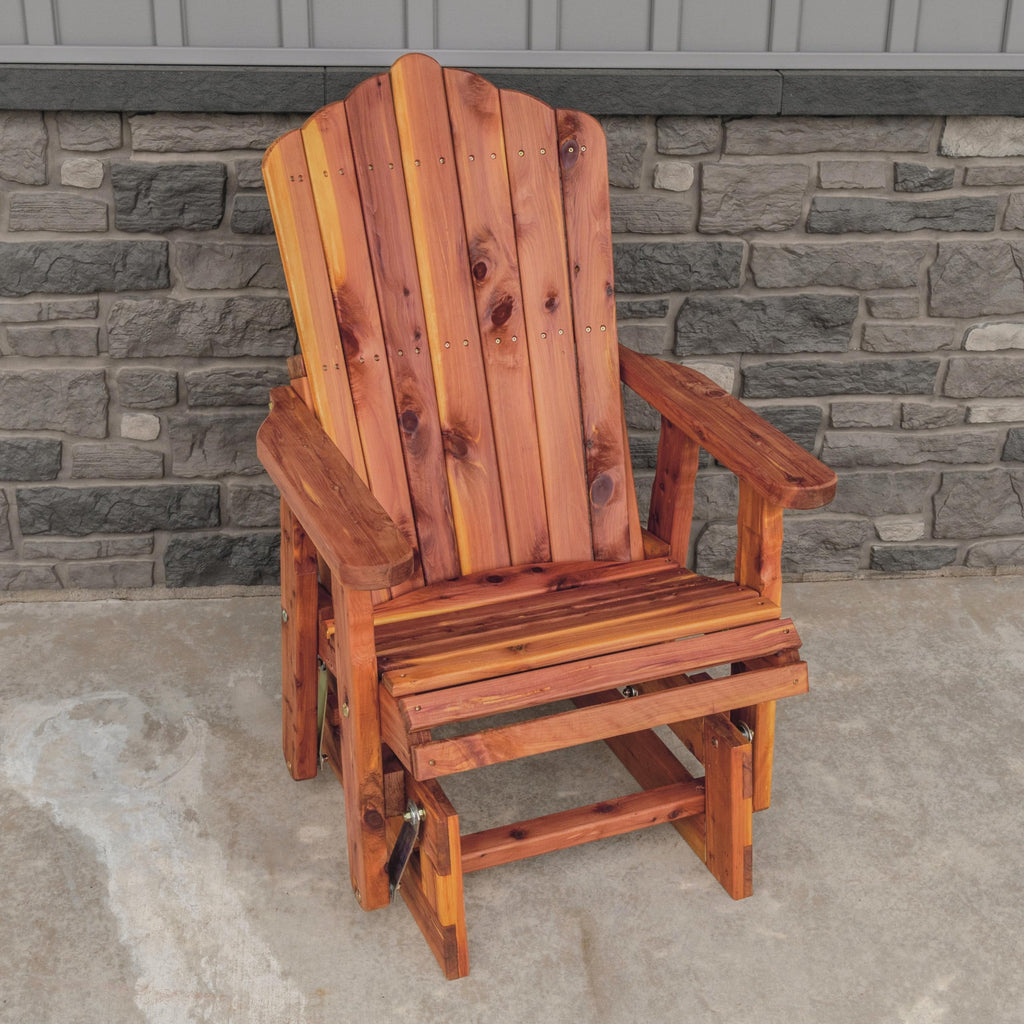Cedar Adirondack Glider Y53687