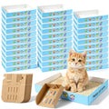 32 Pack Disposable Cat Litter Box with 6 Scoops H37890