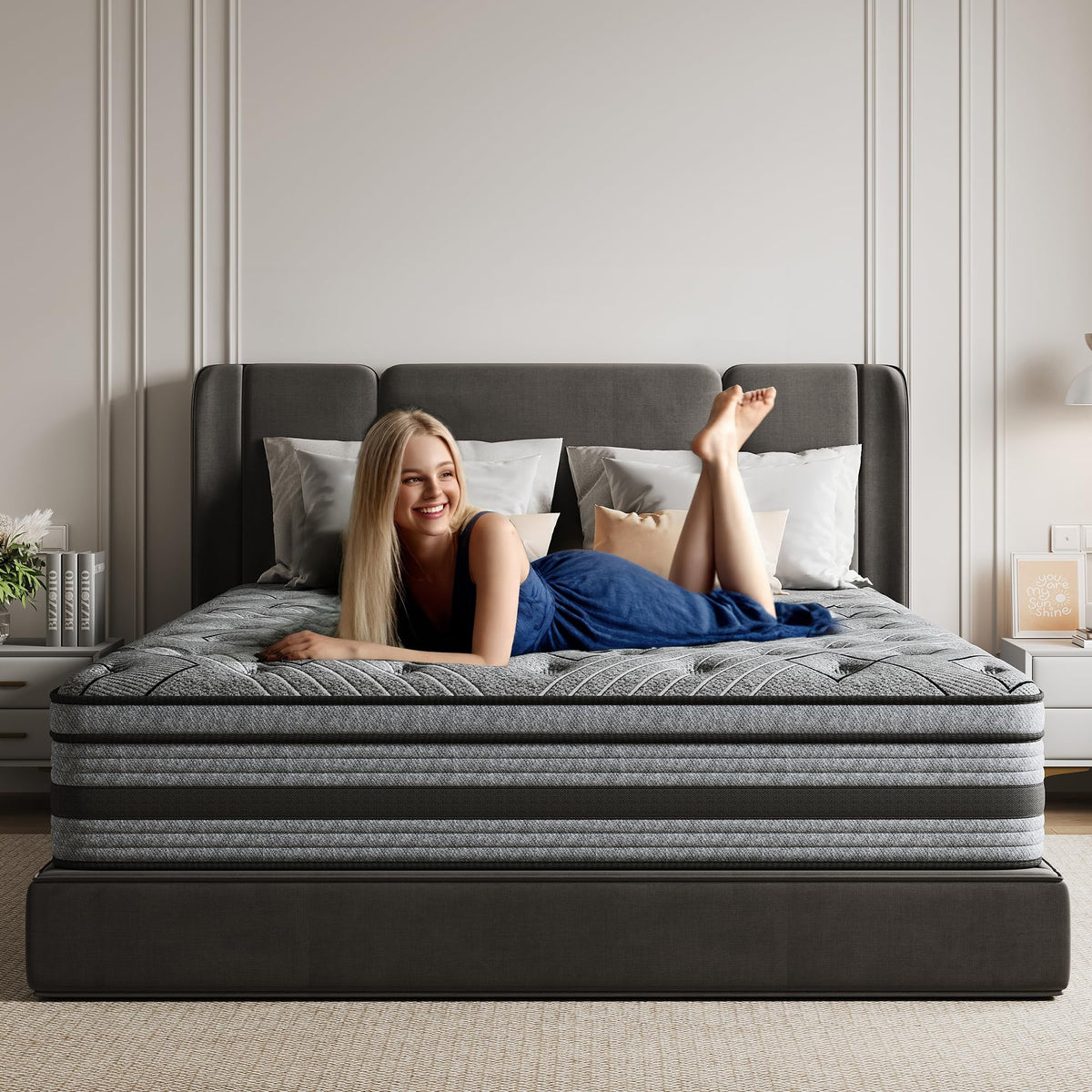 Queen Size Hybrid Memory Foam Mattress M547