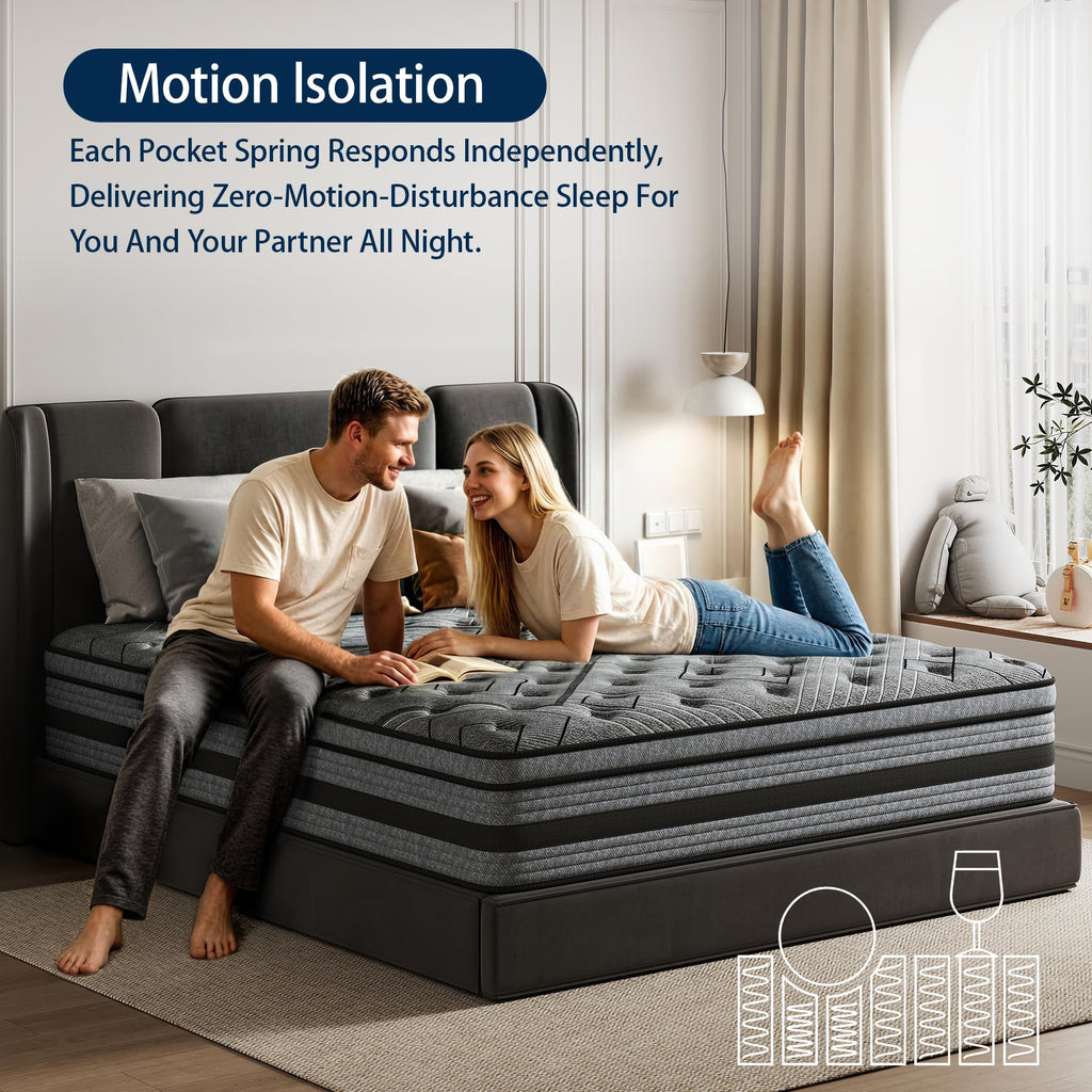 Queen Size Hybrid Memory Foam Mattress M547
